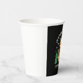 It's Fine I'm Fine Everything Is Fine Xmas Cat Chr Pappbecher (Rechts)