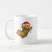 It's Fine I'm Fine Orange Cat Christmas Light Funn Kaffeetasse (Links)