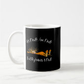 It's Fine Rpg Gamer Cat D20 Dice Fail Funny Nerdy  Kaffeetasse (Links)