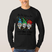 It's Fine We're Fine Everything is Fine School Psy T-Shirt (Vorderseite)