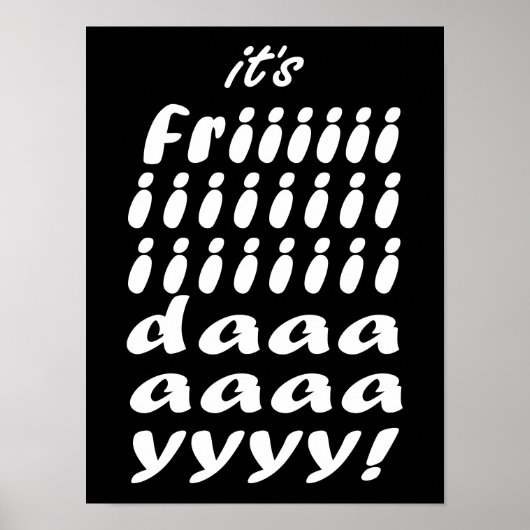 Its Friday Poster (Vorne)