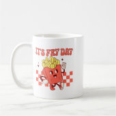 It's Fry Day - Funny French Fries Fast Food Kaffeetasse (Links)