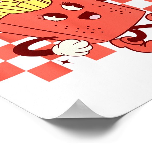 It's Fry Day - Funny French Fries Fast Food  Poster (Ecke)