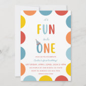 It's Fun To Be One Birthday Party Invitation Einladung (Vorderseite)