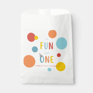 It's Fun To Be One Colorful Birthday Favor Bag Geschenktütchen
