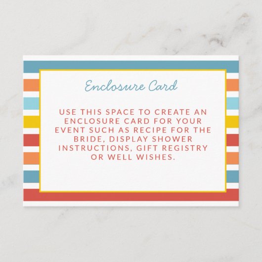 It's Fun To Be One Colorful Enclosure Card Begleitkarte (Vorderseite)