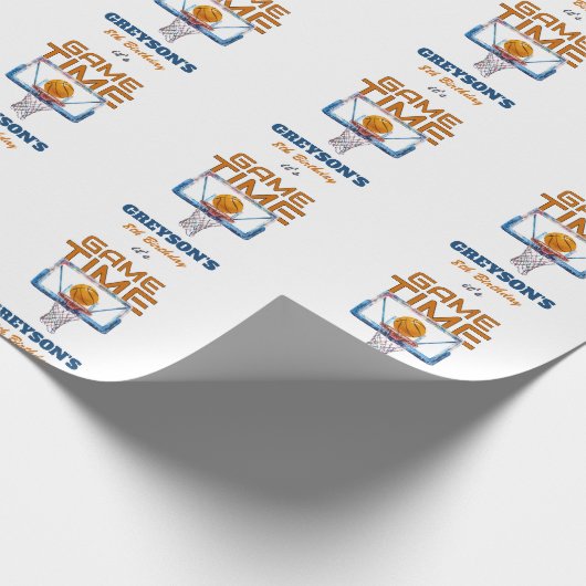 It's Game Time Any Age Birthday Geschenkpapier (Ecke)