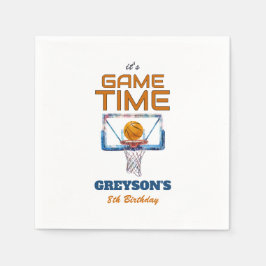 It's Game Time Any Age Birthday Serviette