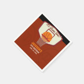 It's Game time! Basketball theme Birthday Kids Serviette (Ecke)