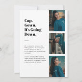 "It's Going Down" Moderner Foto Collage Abschluss Ankündigung (Rückseite)