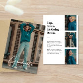 "It's Going Down" Moderner Foto Collage Abschluss Ankündigung