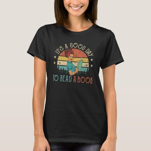 It's Good Day To Read Book Library Reading 6 T-Shirt (Vorderseite)