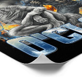 It's Goon O'clock Cool Funny Alpha Wolf Werewolf M Poster (Ecke)