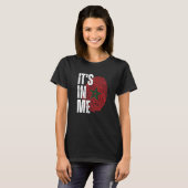It's In Me Morocco Flag Fingerprint Moroccan Herit T-Shirt (Vorne ganz)