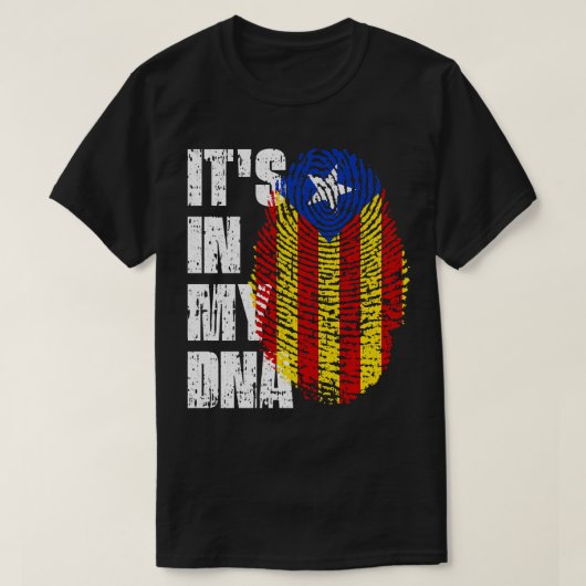 ITS IN MEIN DNA Katalonien Flag Katalanisch T-Shirt (Design vorne)