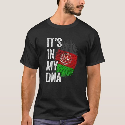 ITS IN MEINE DNA Afghanistan Flag Afghan Roots Pri T-Shirt (Vorderseite)