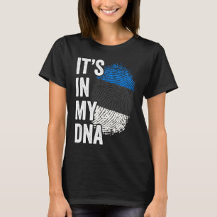 ITS IN MEINE DNA Estland Flagge Estnischer Roots P T-Shirt