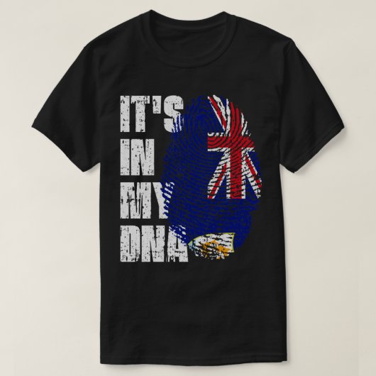 ITS IN MEINER DNA Anguilla Flag Boy Girl Gift T-Shirt (Design vorne)