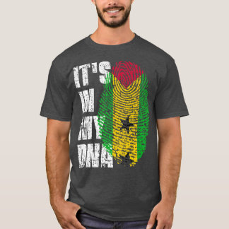 ITS IN MEINER DNA São Tomé und Príncipe Flag Sao T T-Shirt