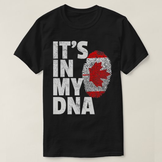 ITS IN MEY DNA Canada Flag Canadian Vathers Day Gi T-Shirt (Design vorne)
