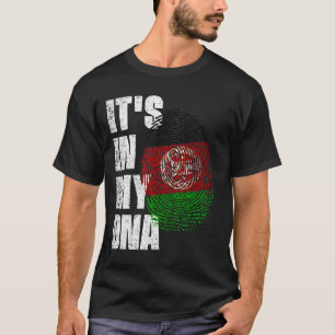 IT'S IN MY DNA Afghanistan Flag T-Shirt