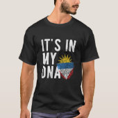 It's in my DNA Antigua Flag Fingerprints T-Shirt (Vorderseite)