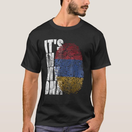 It's In My DNA Armenian Sign Proud Pride Armenia F T-Shirt (Vorderseite)
