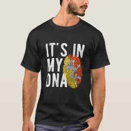 It's in my DNA Bhutan Flag Fingerprints T-Shirt