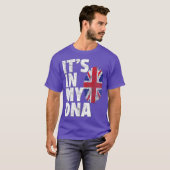 ITS IN MY DNA British Flag England Großbritannien T-Shirt (Vorne ganz)