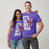 ITS IN MY DNA British Flag England Großbritannien T-Shirt (Unisex)
