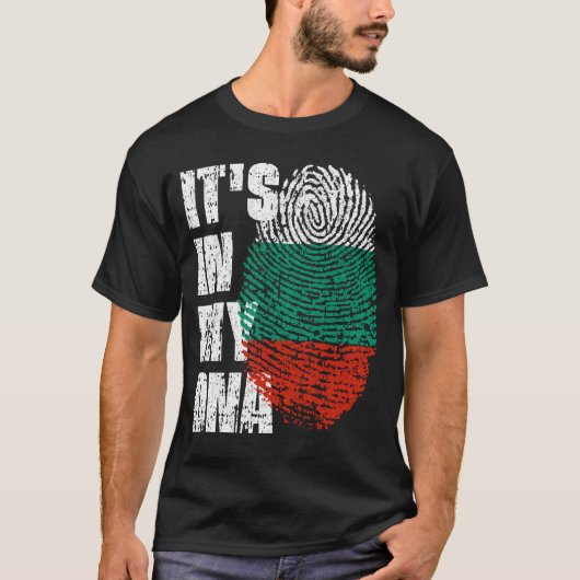 IT'S IN MY DNA Bulgaria Flag Boy Girl Gift T-Shirt (Vorderseite)