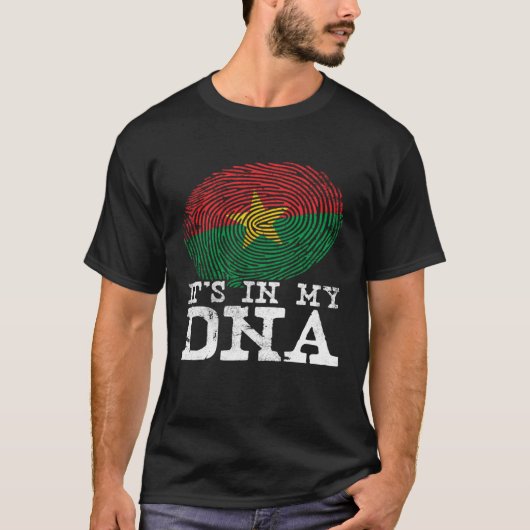 It's In My DNA Burkinabe Cool African Burkina Fas T-Shirt (Vorderseite)