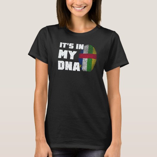 It's In My DNA Car Flag Fingerprint Men Women  T-Shirt (Vorderseite)