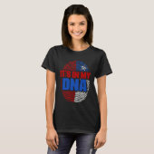 It's In My DNA Chile Country Flag Citizenship Race T-Shirt (Vorne ganz)