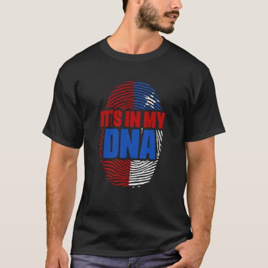 It's In My DNA Chile Country Flag Citizenship Race T-Shirt (Vorderseite)