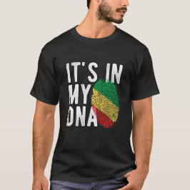 It's in my DNA Congo Republic Flag Fingerprints T-Shirt