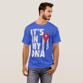 ITS IN MY DNA Cuba Flag Cuban T Shirt Novelty (Vorne ganz)