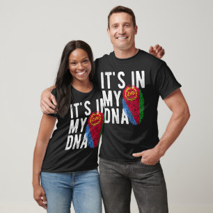 It's in my DNA Eritrea Flag Fingerprints T-Shirt