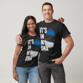 ITS IN MY DNA Estonia Flag Estonian Roots Pride Ge T-Shirt (Unisex)