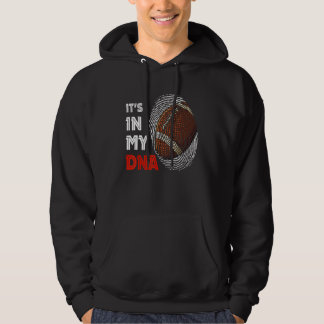 It's In My Dna Football Sport Player Fingerprint Hoodie
