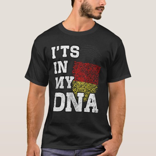 It's In My DNA German Fingerprint Proud Germany Fl T-Shirt (Vorderseite)
