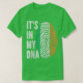 ITS IN MY DNA Ireland Flag Irish Raglan Baseball T-Shirt (Design vorne)
