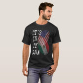 IT'S IN MY DNA Mexican American Fingerprint Flag U T-Shirt (Vorne ganz)
