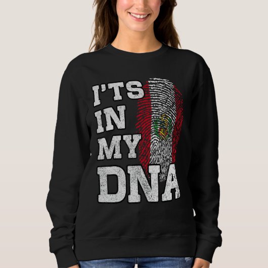 It's In My DNA Peruvian Fingerprint Proud Peru Fla Sweatshirt (Vorderseite)