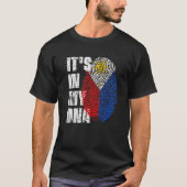 IT's IN MY DNA Philippines Flag Filipino T-Shirt (Vorderseite)