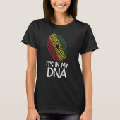 It's In My DNA Proud Ghanaian Flag Fingerprint T-Shirt (Vorderseite)