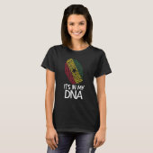 It's In My DNA Proud Ghanaian Flag Fingerprint T-Shirt (Vorne ganz)
