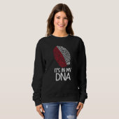 It's In My DNA  Proud Polish Flag Fingerprint Sweatshirt (Vorne ganz)