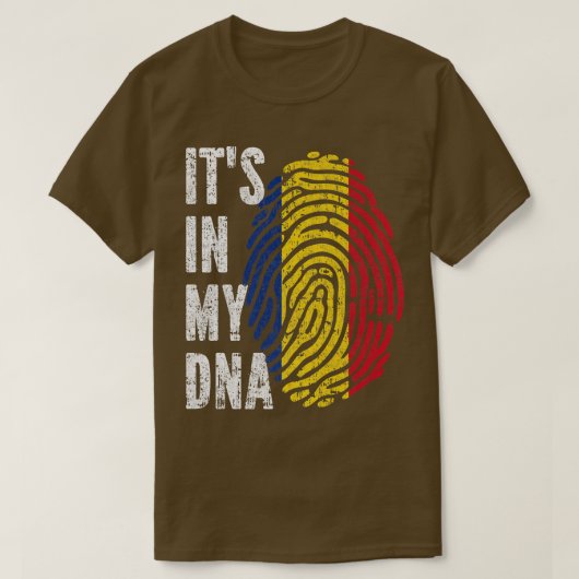 IT'S IN MY DNA Romania Flag Romanian T-Shirt (Design vorne)