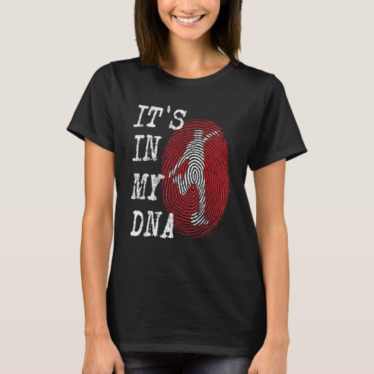 IT'S IN MY DNA Soccer Player Fingerprint Graphic D T-Shirt (Vorderseite)